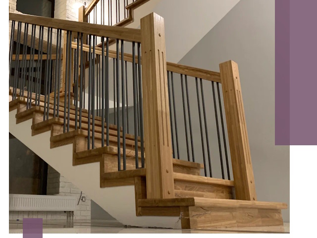 Реставрация деревянных и металлических лестниц в Тайшете