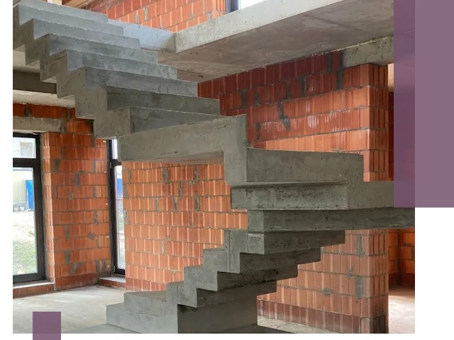 Изготовление бетонных лестниц под ключ в Тайшете