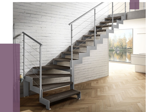 Г-образные лестницы под ключ в Тайшете от 37646 руб. | ПРОЛЁТ-Тшт