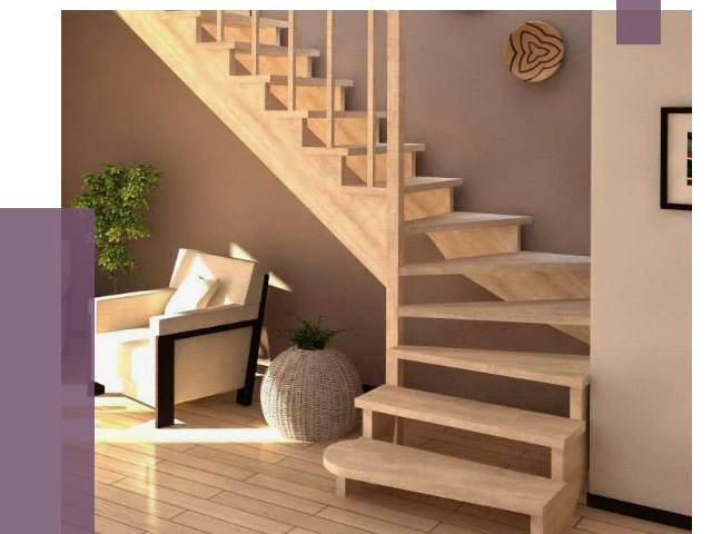 Изготовление Г-образных лестниц в Тайшете от 19212 руб. 