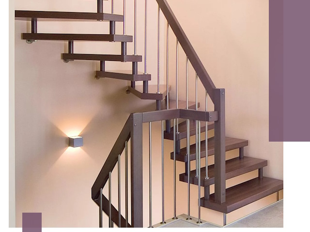 Изготовление лестниц на больцах в Тайшете под ключ