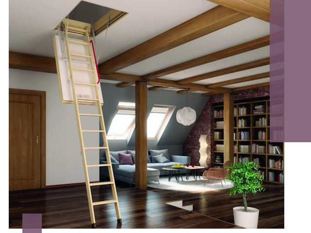 Чердачные лестницы под ключ в Тайшете: изготовление и монтаж