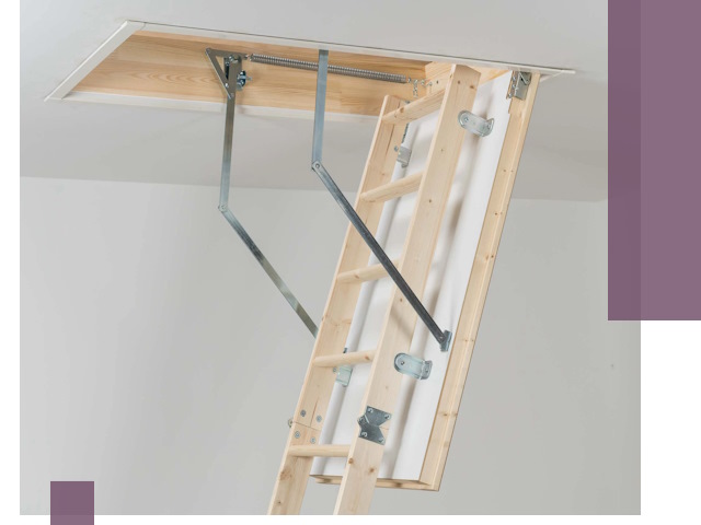 Установка чердачной лестницы под ключ в Тайшете