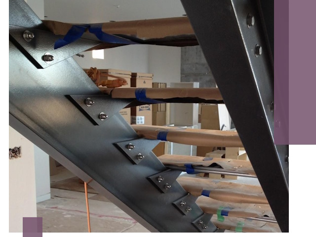 Усиление лестничных конструкций и усиление опор в Тайшете