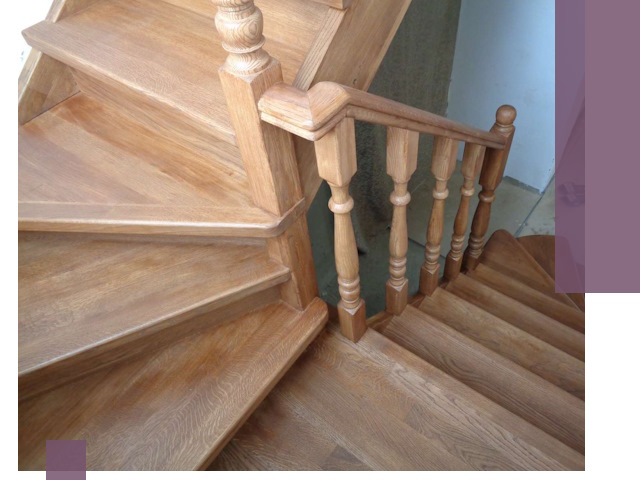 Дубовые лестницы под ключ в Тайшете: изготовление и монтаж