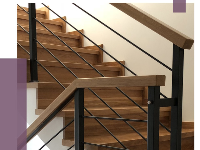 Обшивка металлической лестницы деревом в Тайшете от 4414 руб. 