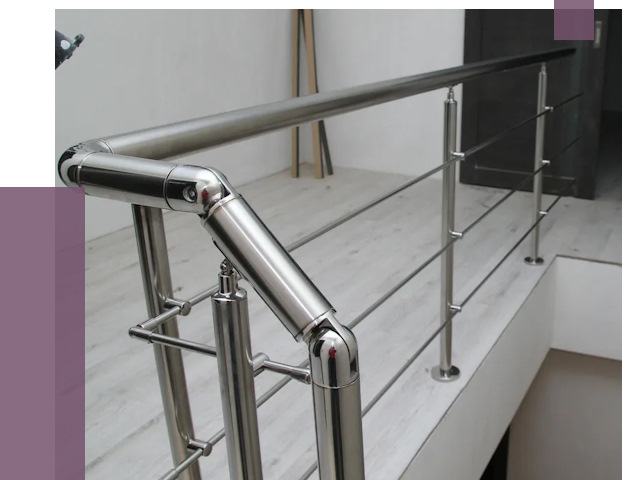 Перила из нержавеющей стали в Тайшете от 9139 руб. под ключ | ПРОЛЁТ-Тшт