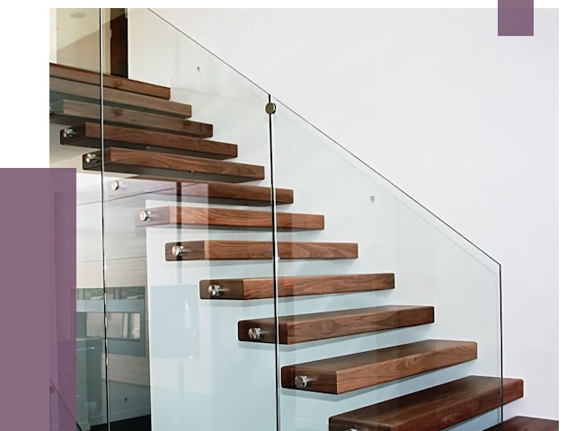 Стеклянные перила для лестницы в Тайшете от 15058 руб.