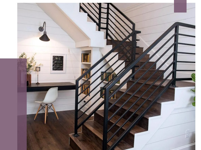 Перила для лестницы в доме в Тайшете от 7529 руб. — ПРОЛЁТ-Тшт