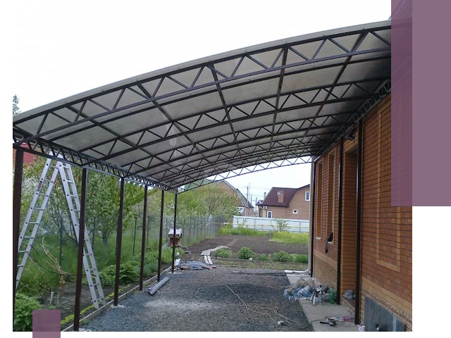 Профессиональный монтаж навесов под ключ в Тайшете