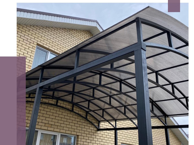 Монтаж козырьков в Тайшете от 11683 руб. | ПРОЛЁТ-Тшт