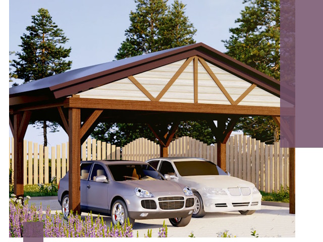 Навесы для автомобиля в Тайшете — изготовление и монтаж