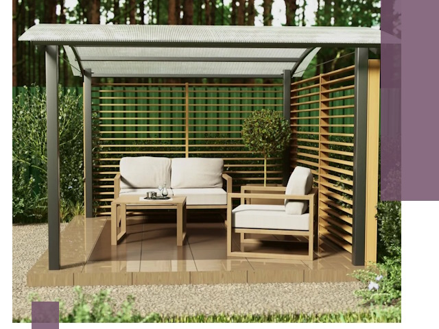 Навесы для дачи в Тайшете: изготовление, монтаж и демонтаж