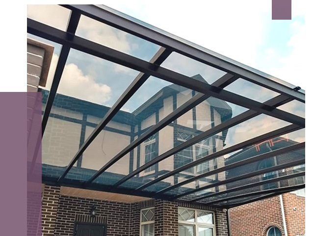 Навесы из поликарбоната в Тайшете от 8744 руб. под ключ — ПРОЛЁТ-Тшт