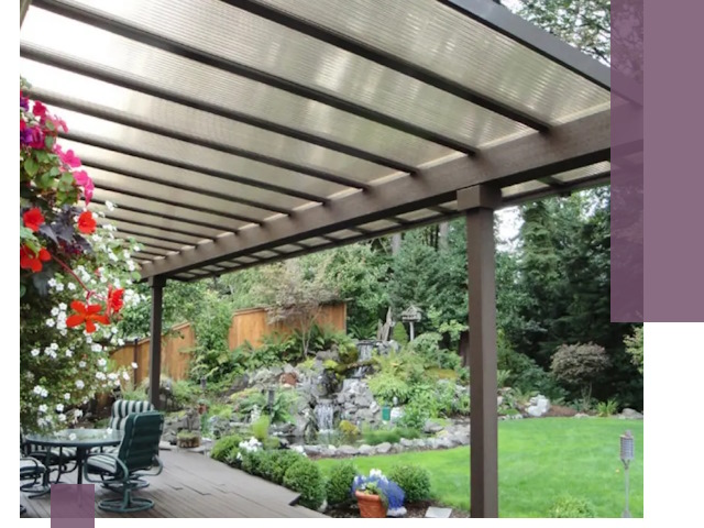 Навесы из поликарбоната под ключ в Тайшете быстро и надёжно