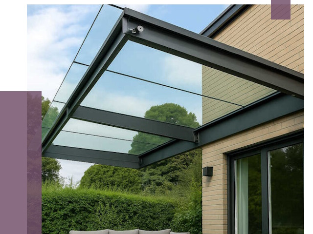 Стеклянные навесы и козырьки в Тайшете от 12462 руб.