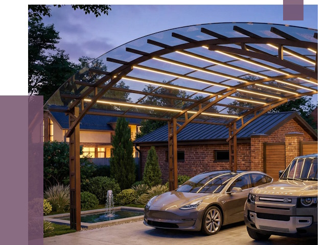 Металлические навесы в Тайшете от 12877 руб. под ключ — ПРОЛЁТ-Тшт