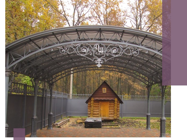 Кованые навесы премиум-класса под заказ в Тайшете