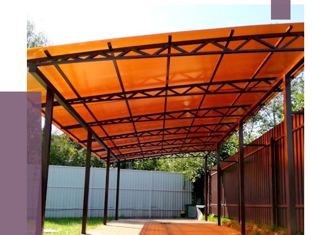 Односкатные навесы под ключ в Тайшете от 13345 руб. 