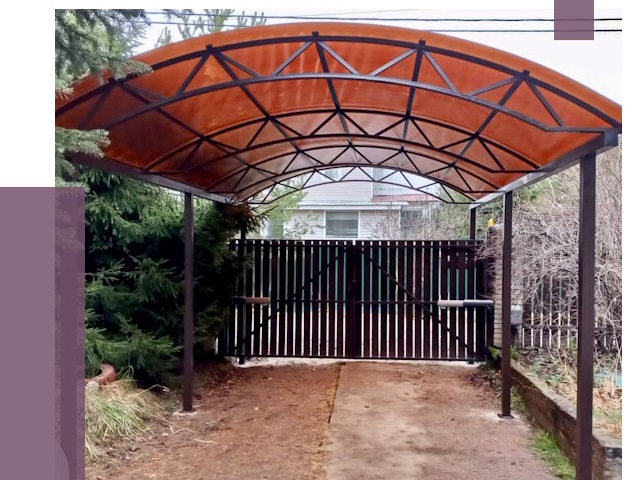 Арочные навесы в Тайшете от 12929 руб. — изготовление и монтаж | ПРОЛЁТ-Тшт