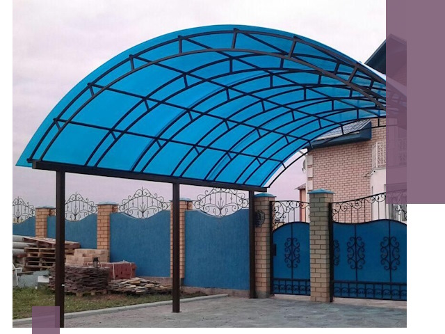Арочные навесы под ключ в Тайшете — изготовление и монтаж
