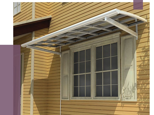 Козырьки над окнами в Тайшете от 7737 руб. — монтаж, покупки | ПРОЛЁТ-Тшт
