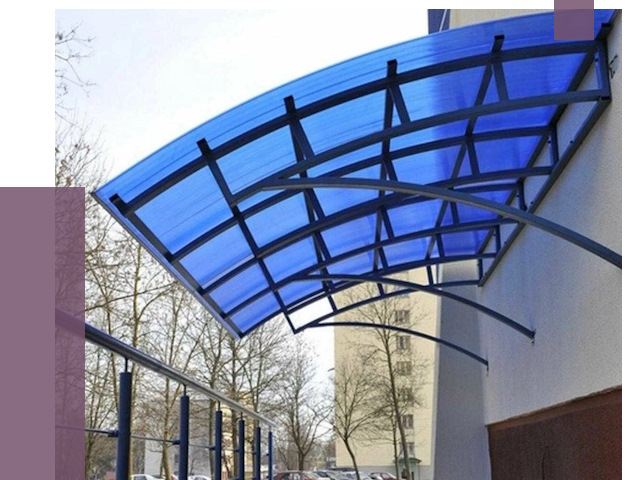 Козырьки из поликарбоната в Тайшете от 4362 руб. под ключ | ПРОЛЁТ-Тшт