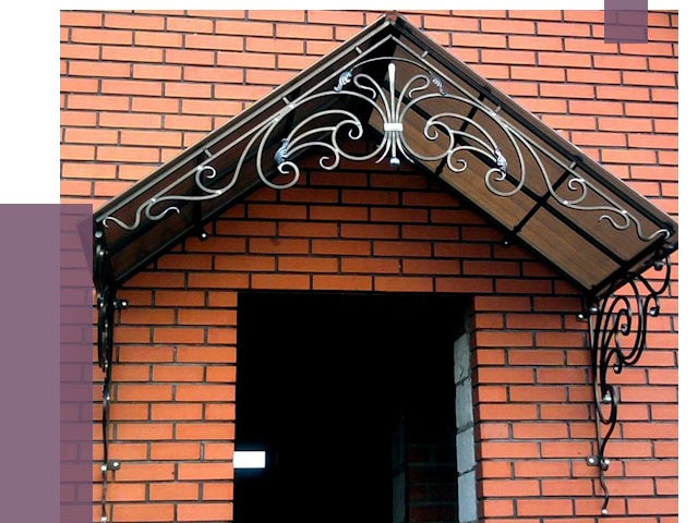 Металлические козырьки в Тайшете от 10852 руб. 