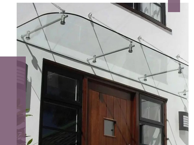 Стеклянные козырьки в Тайшете от 19212 руб. | ПРОЛЁТ-Тшт