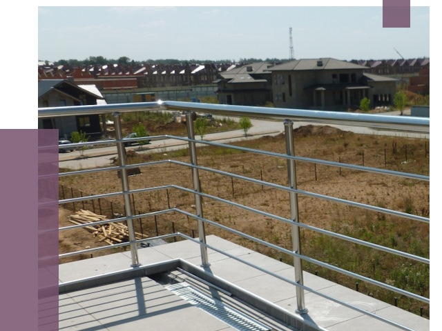 Парапеты из нержавеющей стали в Тайшете от 8100 руб. за м² | ПРОЛЁТ-Тшт