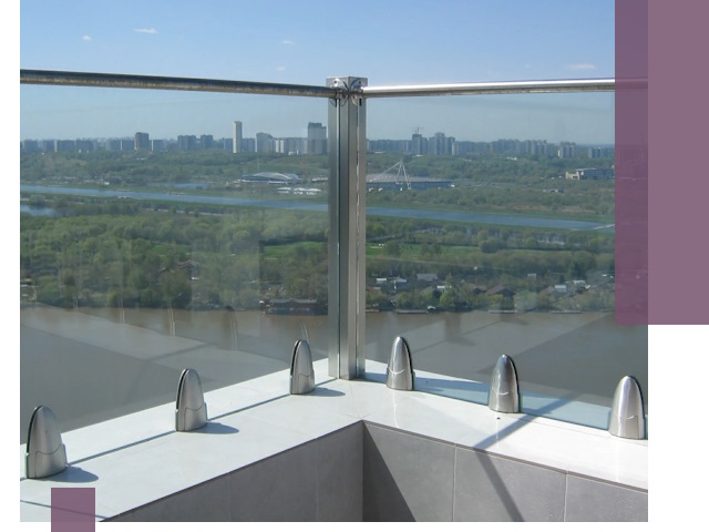 Стеклянные парапеты премиум класса в Тайшете для домов и бизнесов