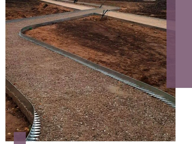 Металлические бордюры под ключ в Тайшете — изготовление и монтаж