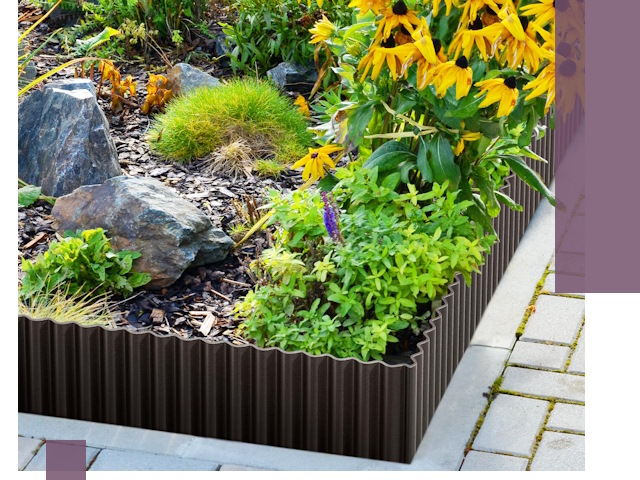 Металлические бордюры для клумб в Тайшете — производство и монтаж